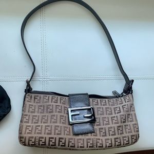 Fendi Zucca canvass shoulder bag